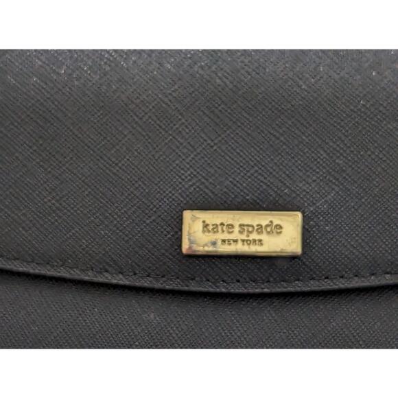 KATE SPADE NEW YORK crossbody purse/wallet organizer Black SAFFIANO leather - Picture 5 of 5